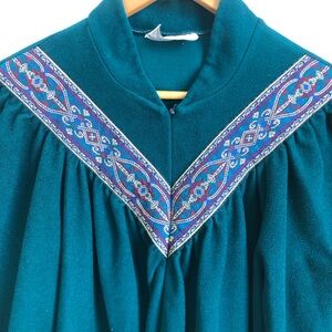 Vintage 70’s Vanity Fair Soft  Warm Dressing Gown House Dress M